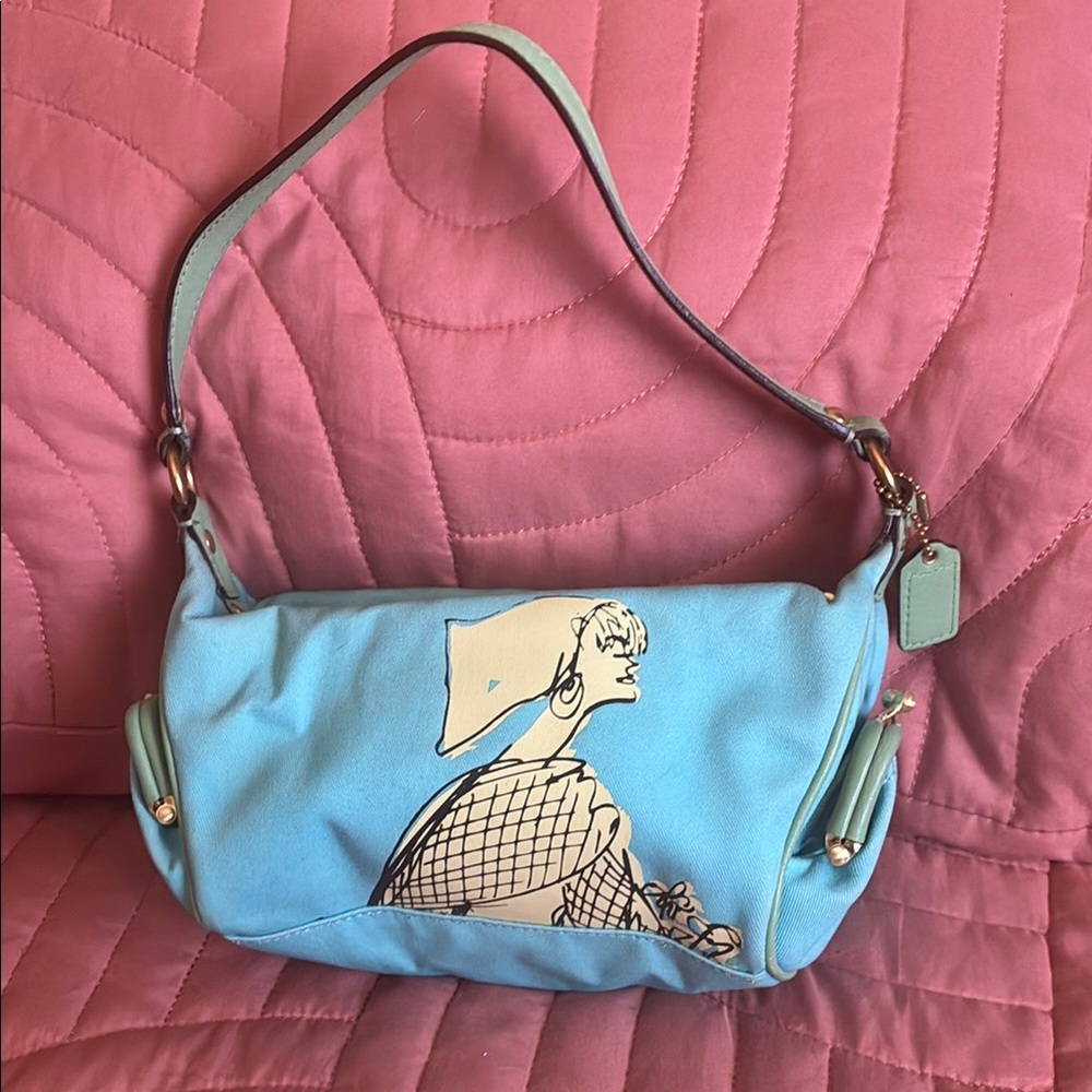 Coach Blue Designer purse